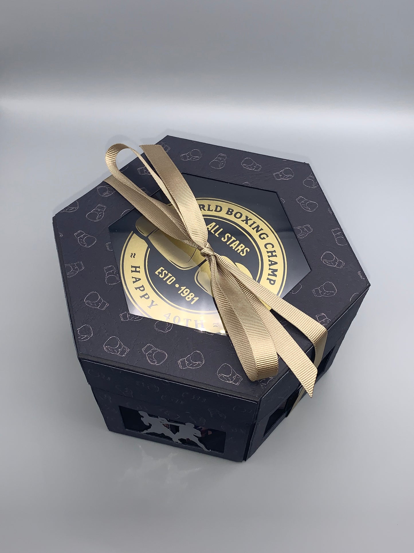 Boxing Birthday Tower Box Card