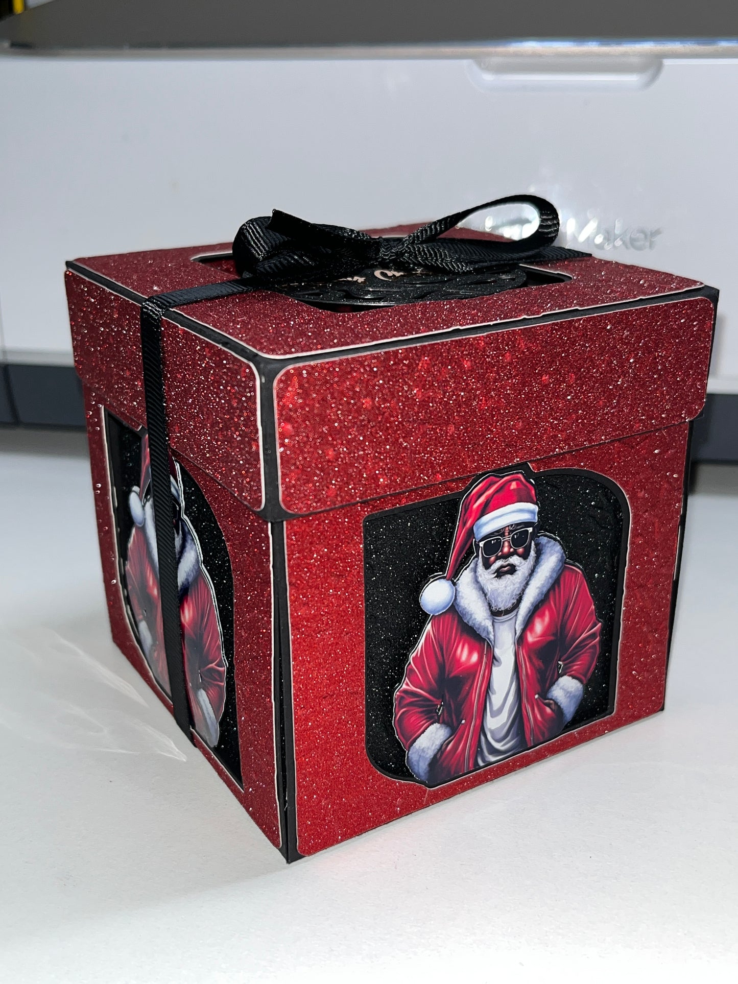 Red Christmas Exploding Box