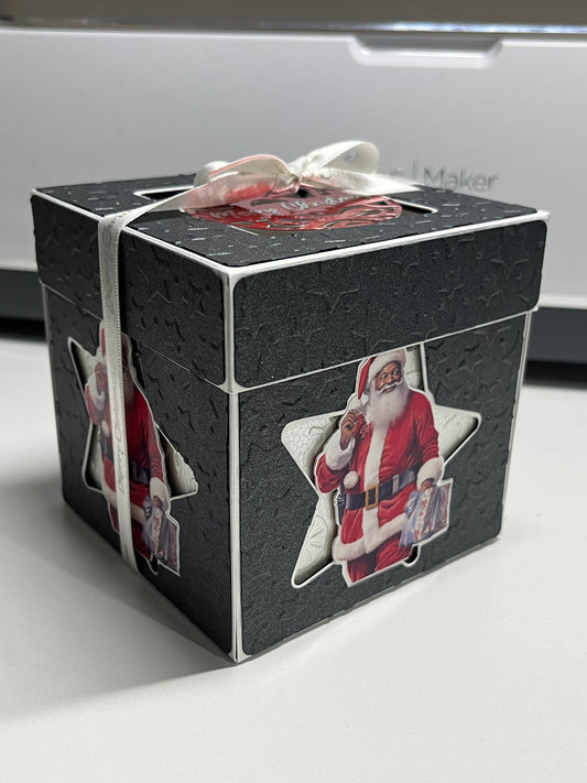 Black & White Christmas Exploding Box